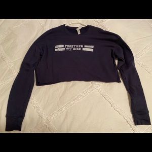 Scarlet & Gold cropped sweatshirt